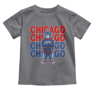Vintage Chicago Pride Graphic Toddler T Shirt US State Sports Fan Baseball Lover TS10 Charcoal Print Your Wear