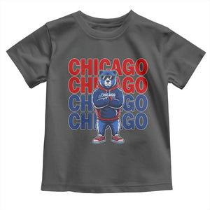 Vintage Chicago Pride Graphic Toddler T Shirt US State Sports Fan Baseball Lover TS10 Dark Heather Print Your Wear
