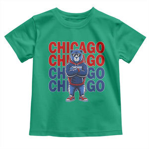 Vintage Chicago Pride Graphic Toddler T Shirt US State Sports Fan Baseball Lover TS10 Irish Green Print Your Wear