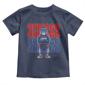 Vintage Chicago Pride Graphic Toddler T Shirt US State Sports Fan Baseball Lover TS10 Navy Print Your Wear