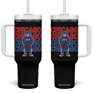 Vintage Chicago Pride Graphic Tumbler With Handle US State Sports Fan Baseball Lover TS10 One Size: 40 oz Black Print Your Wear