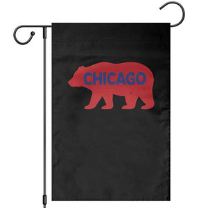 Chicago Baseball Garden Flag Vintage Distressed Illinois City Pride Baseball Lover TS10 Black Print Your Wear
