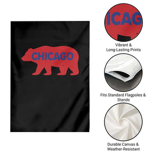 Chicago Baseball Garden Flag Vintage Distressed Illinois City Pride Baseball Lover TS10 Print Your Wear