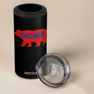 Chicago Baseball 4 in 1 Can Cooler Tumbler Vintage Distressed Illinois City Pride Baseball Lover TS10 Print Your Wear