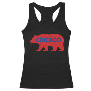 Chicago Baseball Racerback Tank Top Vintage Distressed Illinois City Pride Baseball Lover TS10 Black Print Your Wear