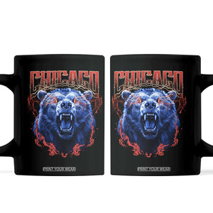 Retro Chicago Coffee Mug Vintage Cub Bootleg Graphic Baseball Fans TS10 Black Print Your Wear