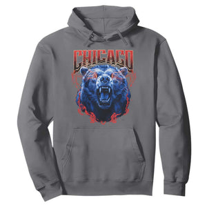 Retro Chicago Hoodie Vintage Cub Bootleg Graphic Baseball Fans TS10 Charcoal Print Your Wear