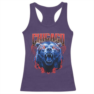 Retro Chicago Racerback Tank Top Vintage Cub Bootleg Graphic Baseball Fans TS10 Purple Print Your Wear