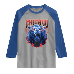 Retro Chicago Raglan Shirt Vintage Cub Bootleg Graphic Baseball Fans TS10 Sport Gray Royal Print Your Wear