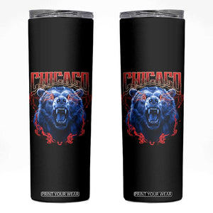 Retro Chicago Skinny Tumbler Vintage Cub Bootleg Graphic Baseball Fans TS10 Black Print Your Wear