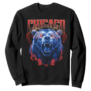Retro Chicago Sweatshirt Vintage Cub Bootleg Graphic Baseball Fans TS10 Black Print Your Wear