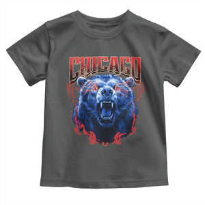 Retro Chicago Toddler T Shirt Vintage Cub Bootleg Graphic Baseball Fans TS10 Dark Heather Print Your Wear