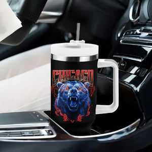 Retro Chicago Tumbler With Handle Vintage Cub Bootleg Graphic Baseball Fans TS10 Print Your Wear