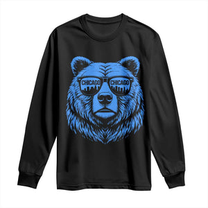 Vintage Chicago Long Sleeve Shirt Cub With Sunglasses Baseball Fans TS10 Black Print Your Wear