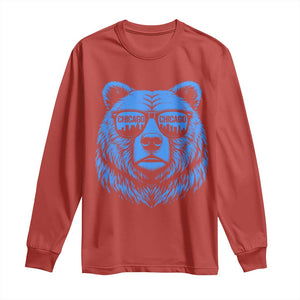 Vintage Chicago Long Sleeve Shirt Cub With Sunglasses Baseball Fans TS10 Red Print Your Wear