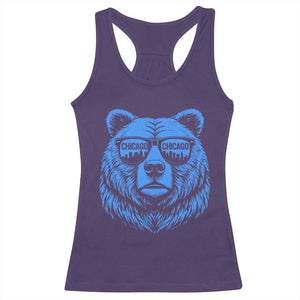 Vintage Chicago Racerback Tank Top Cub With Sunglasses Baseball Fans TS10 Purple Print Your Wear