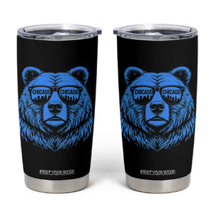 Vintage Chicago Tumbler Cup Cub With Sunglasses Baseball Fans TS10 Black Print Your Wear