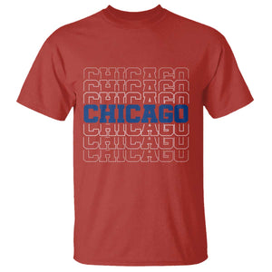 Vintage Chicago Graphic T Shirt State Pride Baseball Lover TS10 Red Print Your Wear