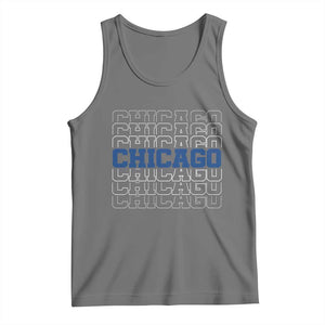 Vintage Chicago Graphic Tank Top State Pride Baseball Lover TS10 Black Heather Print Your Wear