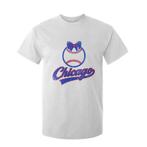 Chicago Coquette Bow T Shirt For Kid Cute Girls Kids Women Baseball Fans TS10 White Print Your Wear