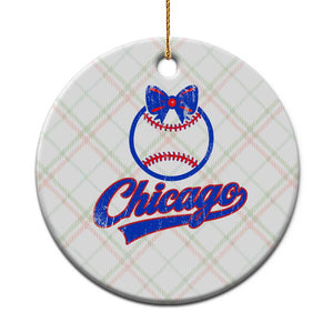 Chicago Coquette Bow Ceramic Ornament Cute Girls Kids Women Baseball Fans TS10 1pc Christmas Plaid Print Your Wear