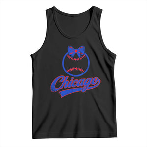 Chicago Coquette Bow Tank Top Cute Girls Kids Women Baseball Fans TS10 Black Print Your Wear