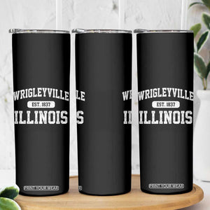 Wrigleyville Illinois Skinny Tumbler Vintage Chicago Classic Distressed Baseball Fan Gift TS10 Print Your Wear