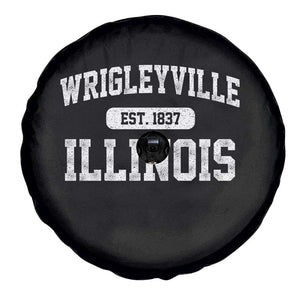Wrigleyville Illinois Spare Tire Cover Vintage Chicago Classic Distressed Baseball Fan Gift TS10 Print Your Wear