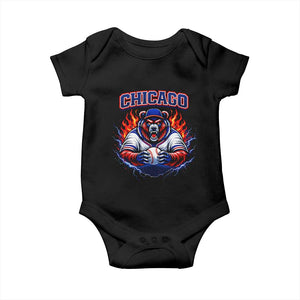 Vintage Chicago Baby Onesie Retro Baseball Fans TS10 Black Print Your Wear