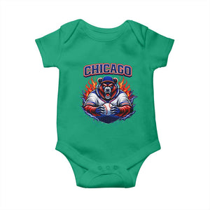 Vintage Chicago Baby Onesie Retro Baseball Fans TS10 Irish Green Print Your Wear