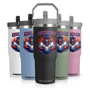 Vintage Chicago Flip Straw Tumbler Retro Baseball Fans TS10 Print Your Wear