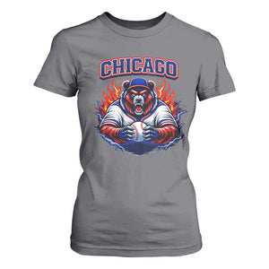 Vintage Chicago T Shirt For Women Retro Baseball Fans TS10 Charcoal Print Your Wear