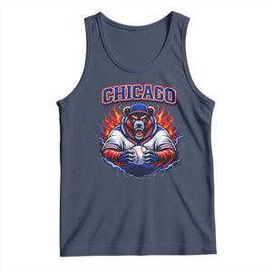 Vintage Chicago Tank Top Retro Baseball Fans TS10 Navy Print Your Wear