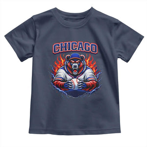 Vintage Chicago Toddler T Shirt Retro Baseball Fans TS10 Navy Print Your Wear