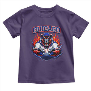 Vintage Chicago Toddler T Shirt Retro Baseball Fans TS10 Purple Print Your Wear