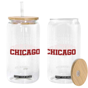 Vintage Chicago Graphic Glass Can US State Pride Baseball Lover TS10 Print Your Wear