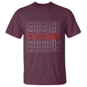 Vintage Chicago Graphic T Shirt US State Pride Baseball Lover TS10 Maroon Print Your Wear