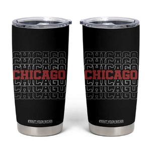 Vintage Chicago Graphic Tumbler Cup US State Pride Baseball Lover TS10 Black Print Your Wear