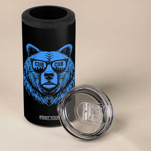 Vintage Cub 4 in 1 Can Cooler Tumbler With Sunglasses Retro Baseball Fans TS10 Print Your Wear