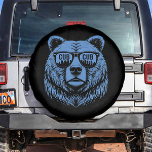 Vintage Cub Spare Tire Cover With Sunglasses Retro Baseball Fans TS10 No hole Black Print Your Wear