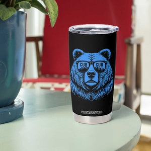 Vintage Cub Tumbler Cup With Sunglasses Retro Baseball Fans TS10 Print Your Wear