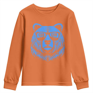 Vintage Cub Youth Sweatshirt With Sunglasses Retro Baseball Fans TS10 Orange Print Your Wear