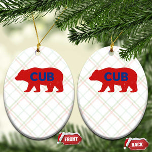 Vintage Cub Ceramic Ornament Retro Sports Bear Baseball Fans TS10 Print Your Wear
