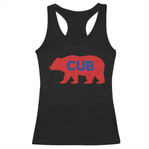 Vintage Cub Racerback Tank Top Retro Sports Bear Baseball Fans TS10 Black Print Your Wear