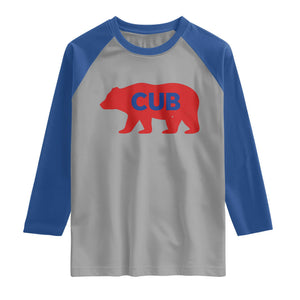 Vintage Cub Raglan Shirt Retro Sports Bear Baseball Fans TS10 Sport Gray Royal Print Your Wear