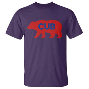 Vintage Cub T Shirt Retro Sports Bear Baseball Fans TS10 Purple Print Your Wear