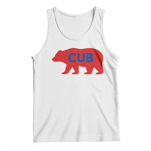 Vintage Cub Tank Top Retro Sports Bear Baseball Fans TS10 White Print Your Wear
