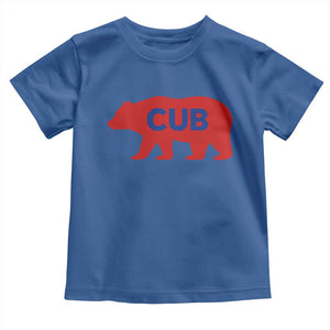 Vintage Cub Toddler T Shirt Retro Sports Bear Baseball Fans TS10 Royal Blue Print Your Wear