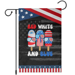 Red White Blue Popsicle 4th of July Garden Flag Patriotic USA Flag TS10 Distressed Black Blue Print Your Wear