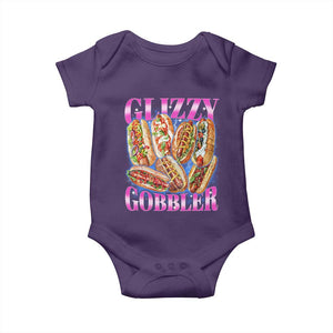 Glizzy Gobbler Hot Dog Meme Baby Onesie Meme Hilarious Hotdog Glizzy Lovers TS10 Purple Print Your Wear